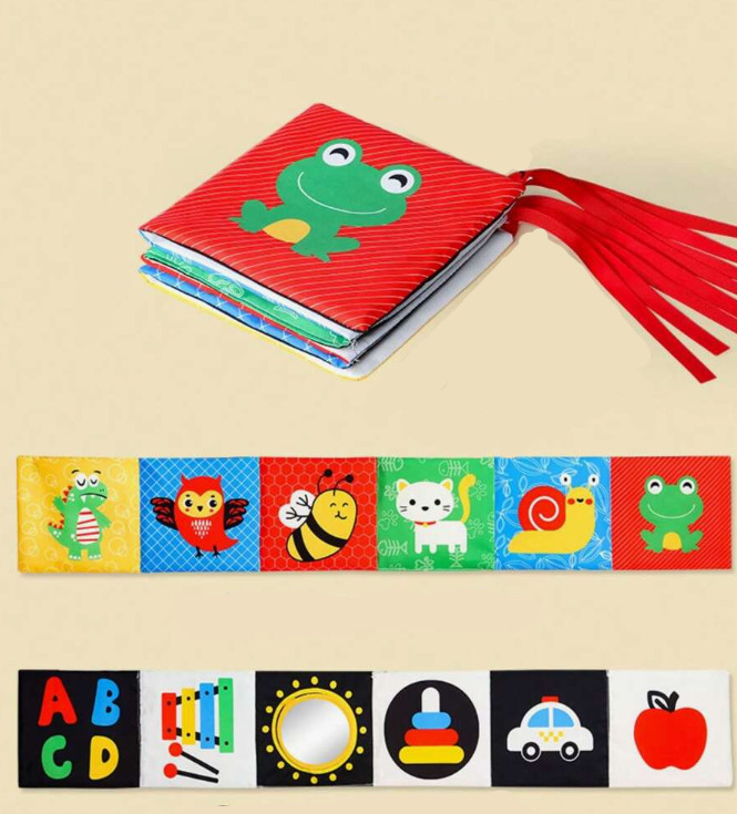 Livre en tissu, coloré et bruissant