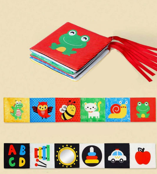 Livre en tissu, coloré et bruissant