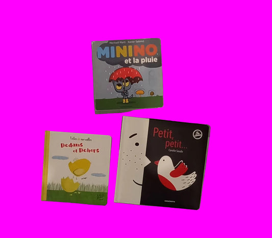 1 Lot de 3 livres pour les Petits de 1 an à 2 ans